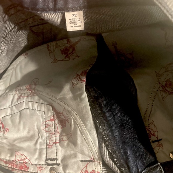 Vintage 2014 True Religion Straight w/flaps in Rare “INDIGO CAMO” wash 32”x33.5” - Picture 8 of 13